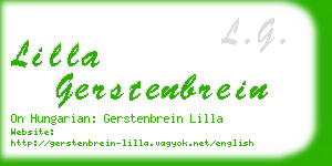 lilla gerstenbrein business card